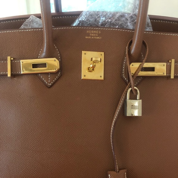 *Authentic* Hermès Epsom Birkin 30 Gold - Picture 2 of 2